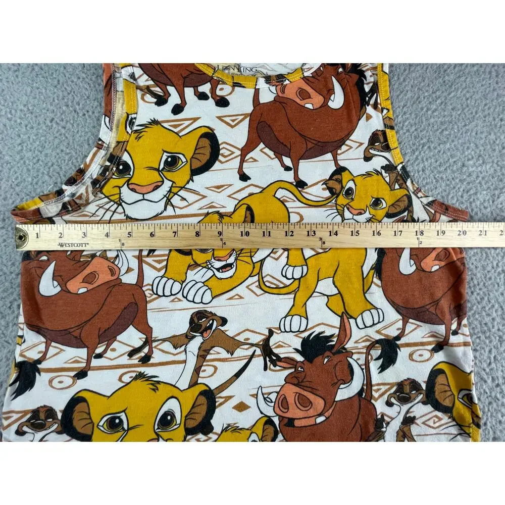 Disney Lion King Tank Top Youth XXL 2XL (19) All Over Print Timon Pumba Simba